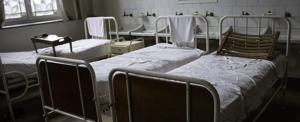 Old hospital beds