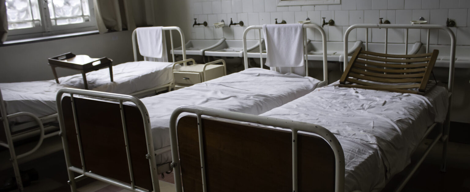 Old hospital beds