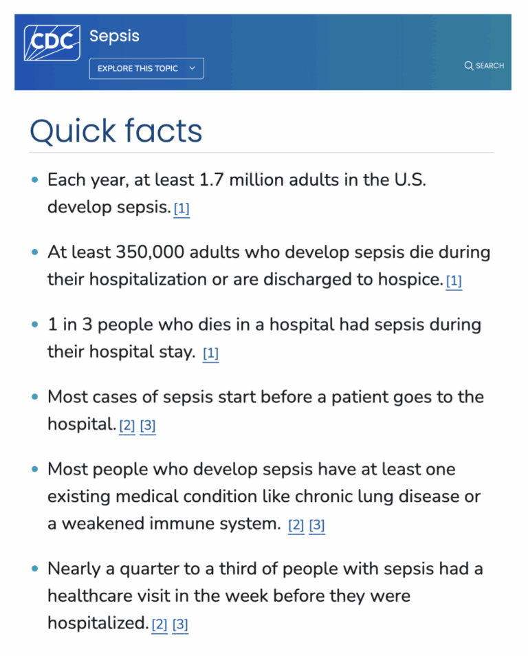 Sepsis in elder adults