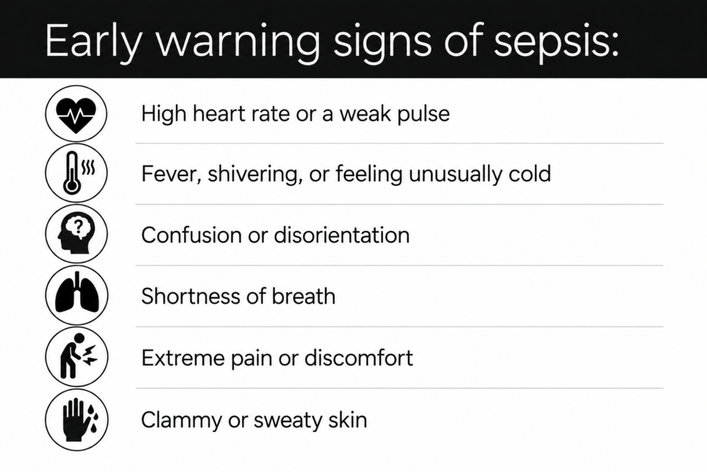 early warning signs of sepsis
